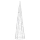 LED-koristevalopyramidi lämmin valkoinen akryyli 60 cm - Harrastajankoti.fi