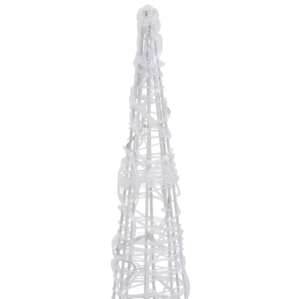 LED-koristevalopyramidi värikäs akryyli 90 cm - Harrastajankoti.fi