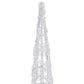 LED-koristevalopyramidi lämmin valkoinen akryyli 120 cm - Harrastajankoti.fi