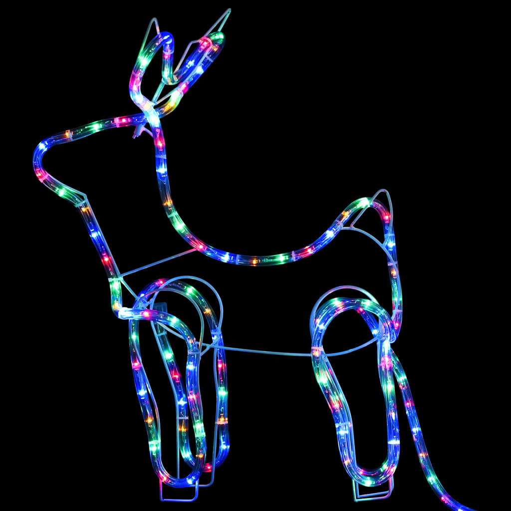 Poro ja reki joulukoriste ulkokäyttöön 252 LED-valoa - Harrastajankoti.fi