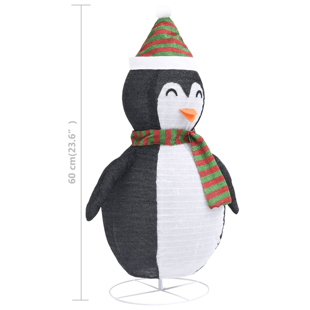Pingviini joulukoriste LED-valoilla ylellinen kangas 60 cm - Harrastajankoti.fi