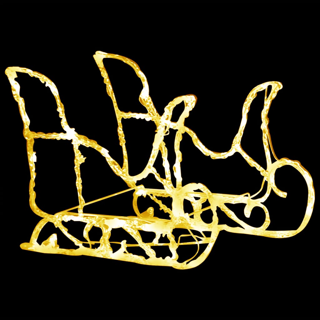 Porot ja reki joulukoriste 160 LEDiä 130 cm akryyli - Harrastajankoti.fi