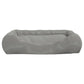 Koiran sänky tyynyillä harmaa 75x58x18 cm Oxford kangas - Harrastajankoti.fi