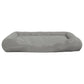 Koiran sänky tyynyillä harmaa 135x110x23 cm Oxford kangas - Harrastajankoti.fi