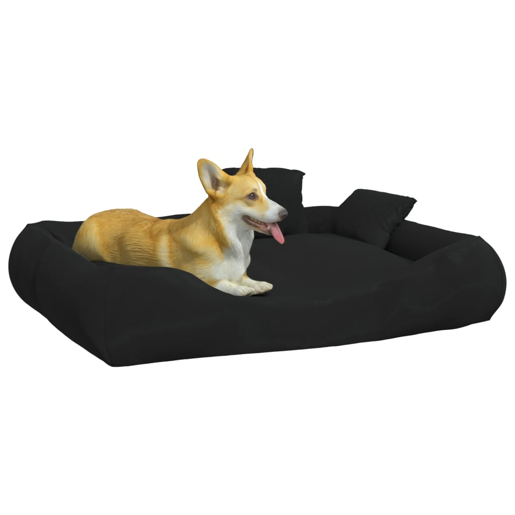 Koiran sänky tyynyillä musta 89x75x19 cm Oxford kangas - Harrastajankoti.fi