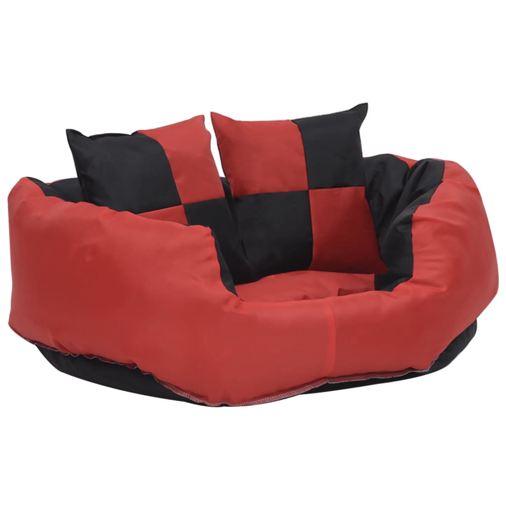 Kaksipuolinen pestävä koiran tyyny punamusta 65x50x20 cm - Harrastajankoti.fi