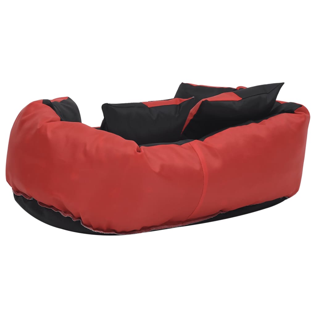 Kaksipuolinen pestävä koiran tyyny punamusta 65x50x20 cm - Harrastajankoti.fi