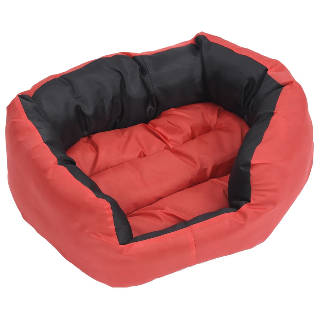 Kaksipuolinen pestävä koiran tyyny punamusta 65x50x20 cm - Harrastajankoti.fi