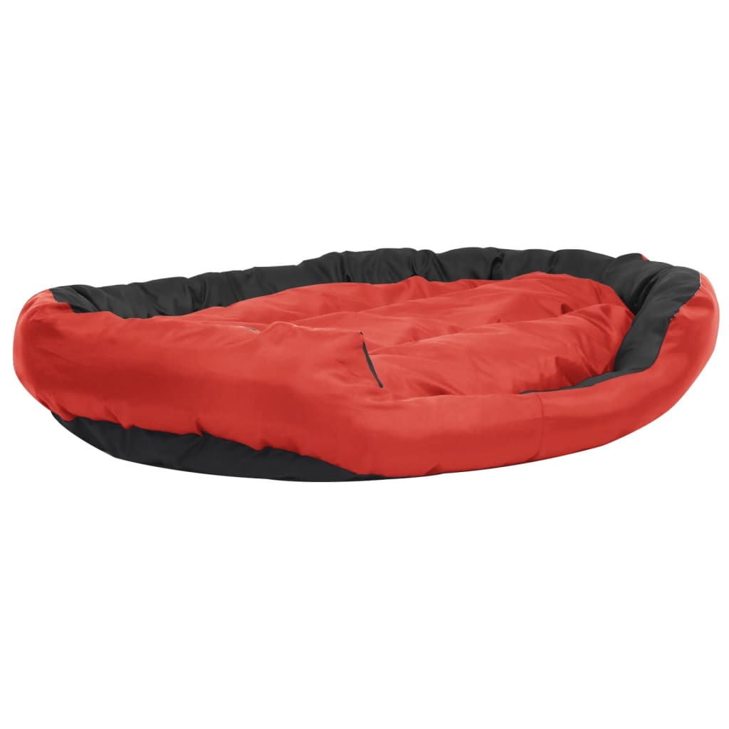 Kaksipuolinen pestävä koiran tyyny punamusta 150x120x25 cm - Harrastajankoti.fi