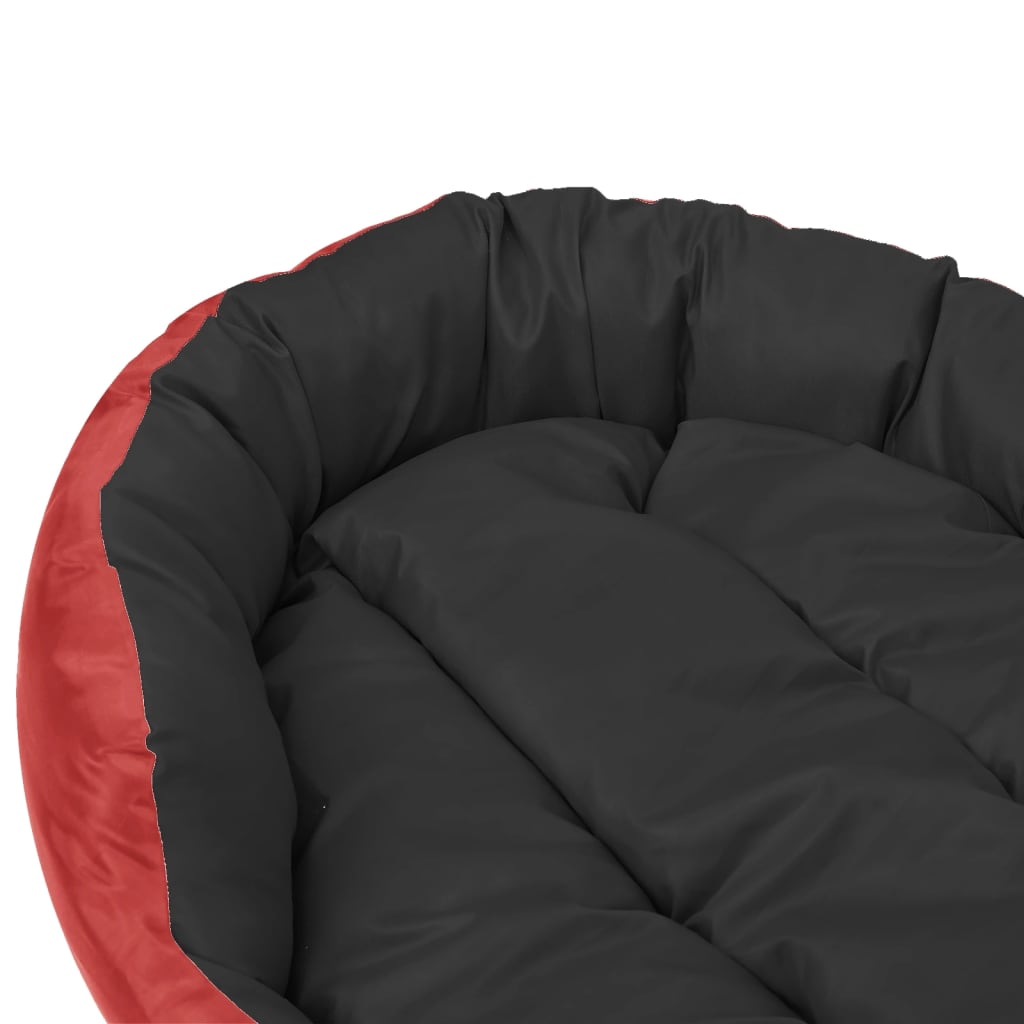 Kaksipuolinen pestävä koiran tyyny punamusta 150x120x25 cm - Harrastajankoti.fi