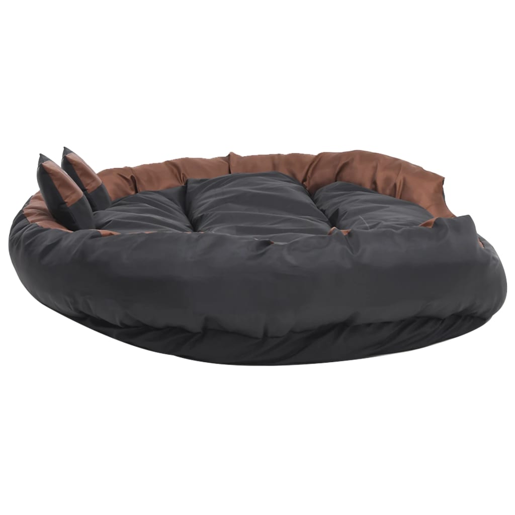 Kaksipuolinen pestävä koiran tyyny musta ja rusk. 150x120x25 cm - Harrastajankoti.fi