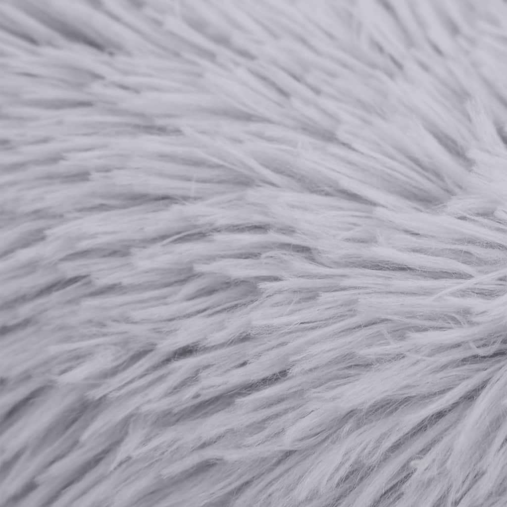 Pestävä koiran/kissan tyyny vaaleanharmaa 50x50x12 cm plyysi - Harrastajankoti.fi