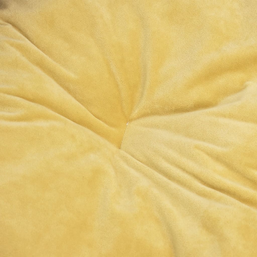 Koiran peti musta ja keltainen 79x70x19 cm plyysi ja keinonahka - Harrastajankoti.fi