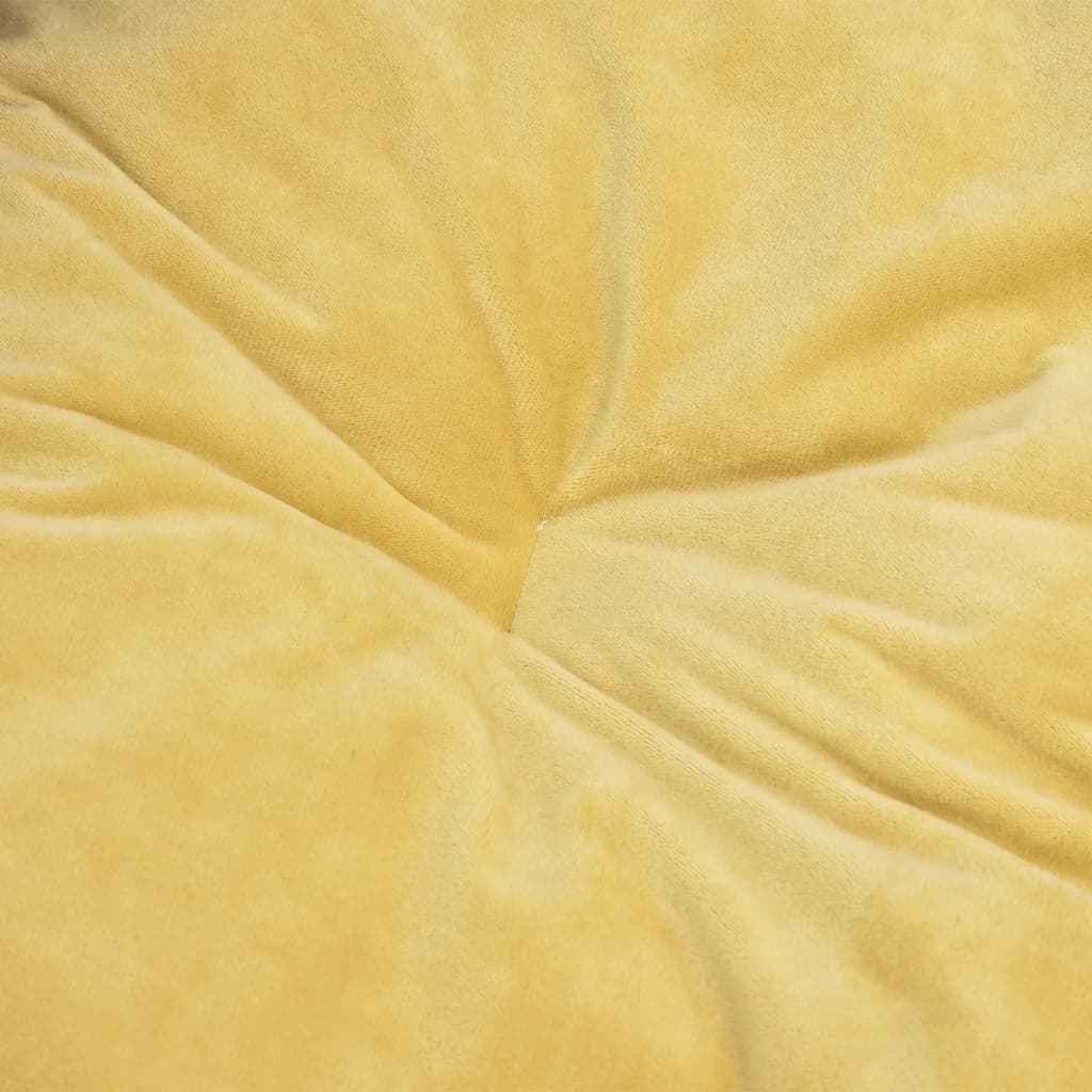 Koiran peti musta ja keltainen 99x89x21 cm plyysi ja keinonahka - Harrastajankoti.fi