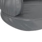 Ergonominen vaahtomuovi koiransänky harmaa 60x42 cm keinonahka - Harrastajankoti.fi
