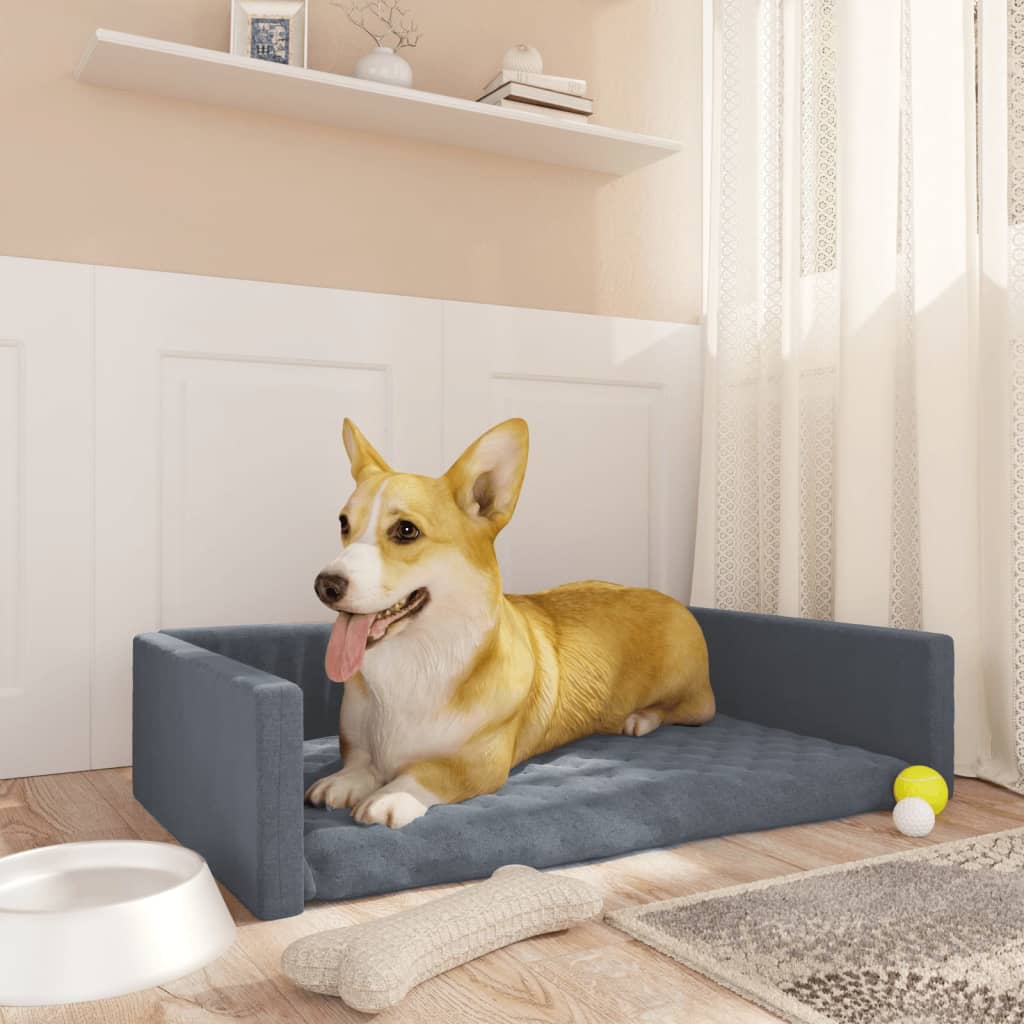 Koiranpeti auton tavaratilaan harmaa 90x60 cm pellavatyyli - Harrastajankoti.fi