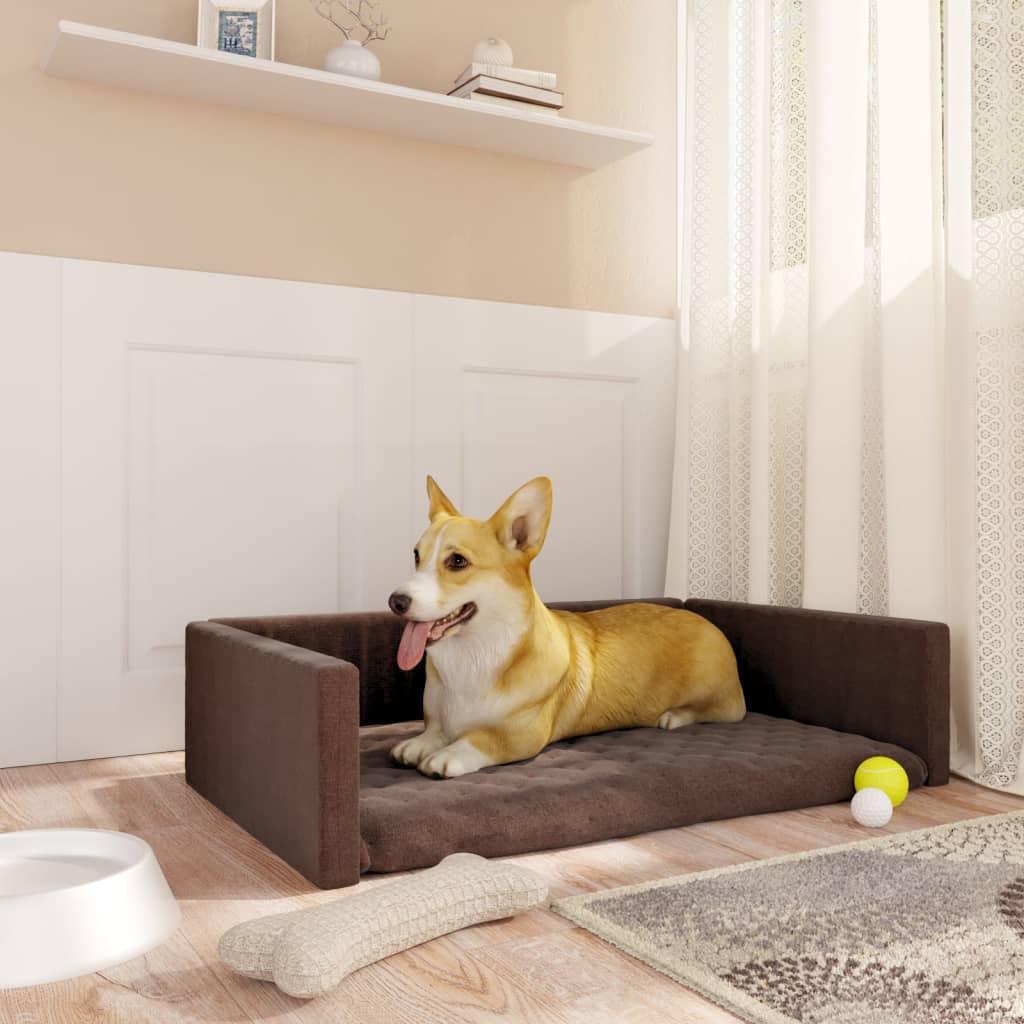 Koiranpeti auton tavaratilaan ruskea 90x60 cm pellavatyyli - Harrastajankoti.fi