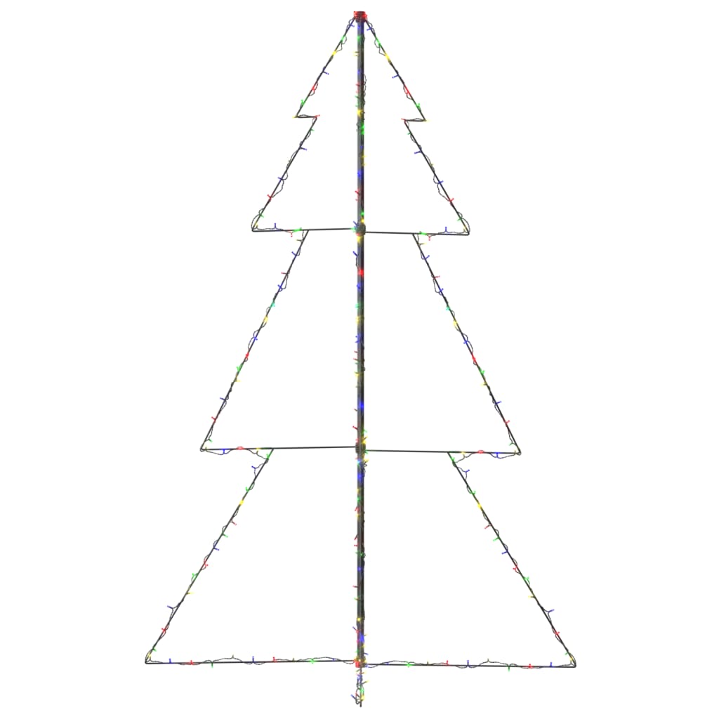 Kartionmallinen joulukuusi 240 LEDiä sisä/ulkokäyttö 118x180 cm - Harrastajankoti.fi
