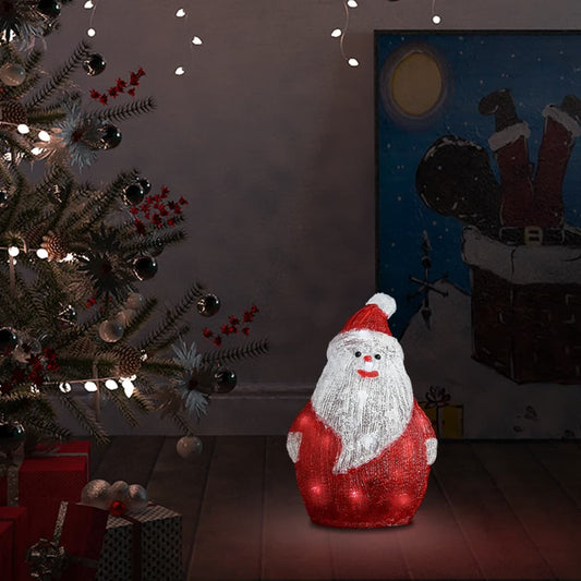 LED-joulupukki akryyli sisä- ja ulkokäyttöön 28 cm - Harrastajankoti.fi
