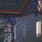 LED-valonauhaverho jääpuikot 10 m 400 LEDiä sininen 8 toimintoa - Harrastajankoti.fi