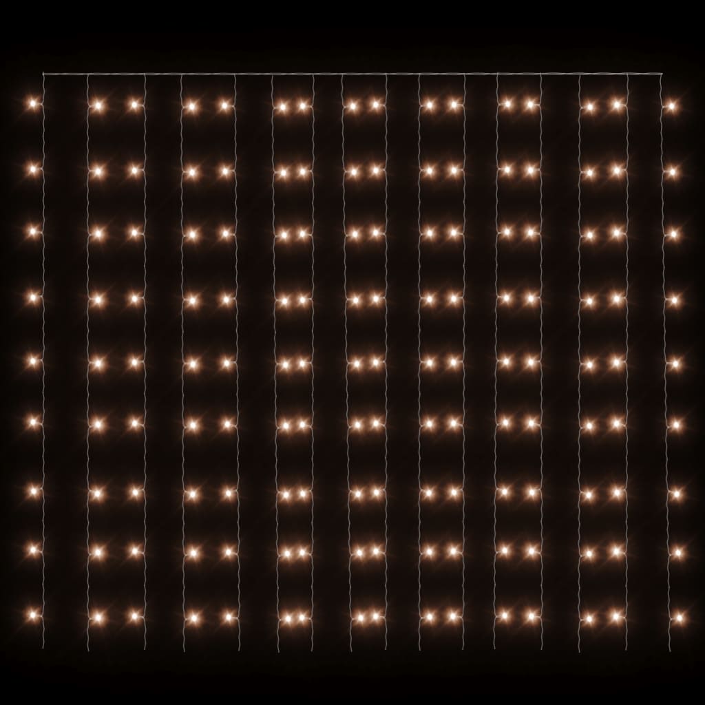 LED-valonauhaverho keijuvalot 3x3 m 300 LEDiä lämmin valkoinen - Harrastajankoti.fi