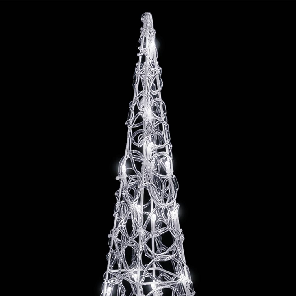 LED koristevalokartio kylmä valkoinen akryyli 60 cm - Harrastajankoti.fi