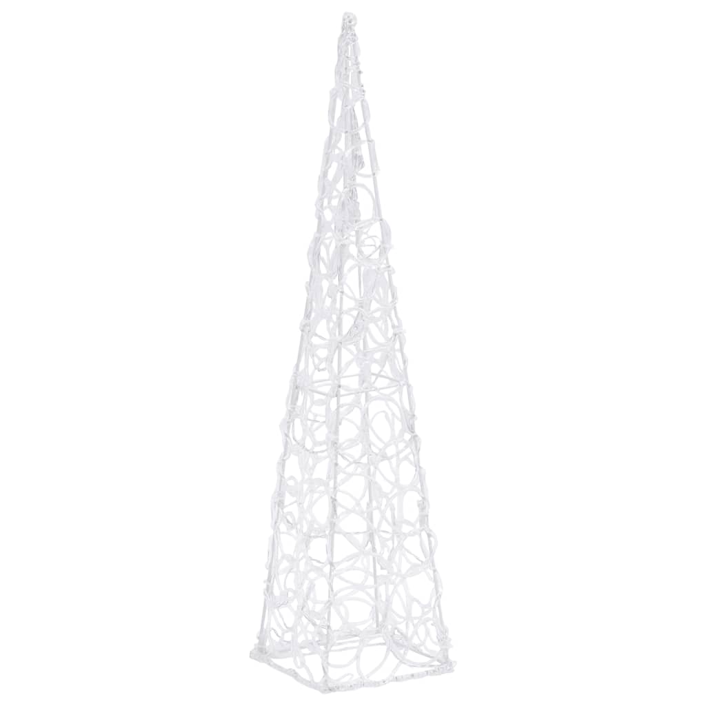LED koristevalokartio kylmä valkoinen akryyli 60 cm - Harrastajankoti.fi