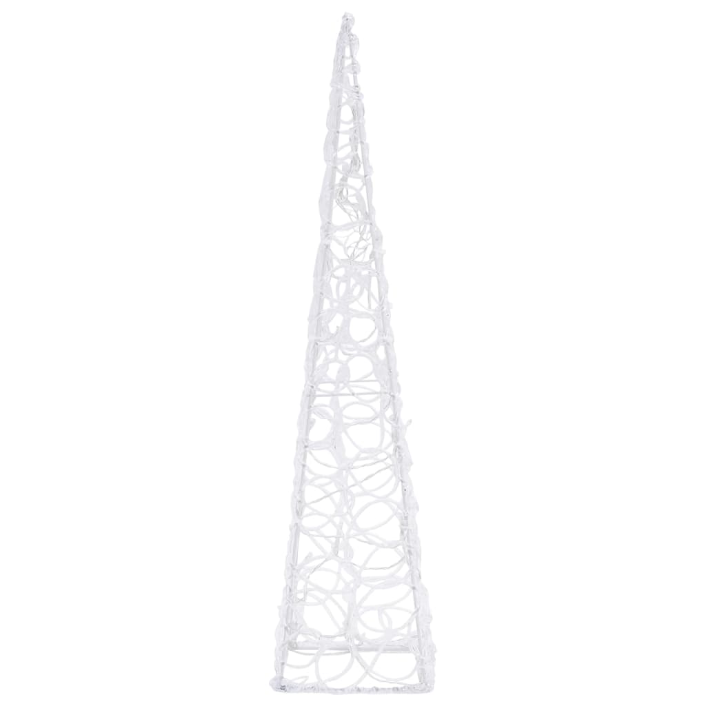 LED koristevalokartio kylmä valkoinen akryyli 60 cm - Harrastajankoti.fi