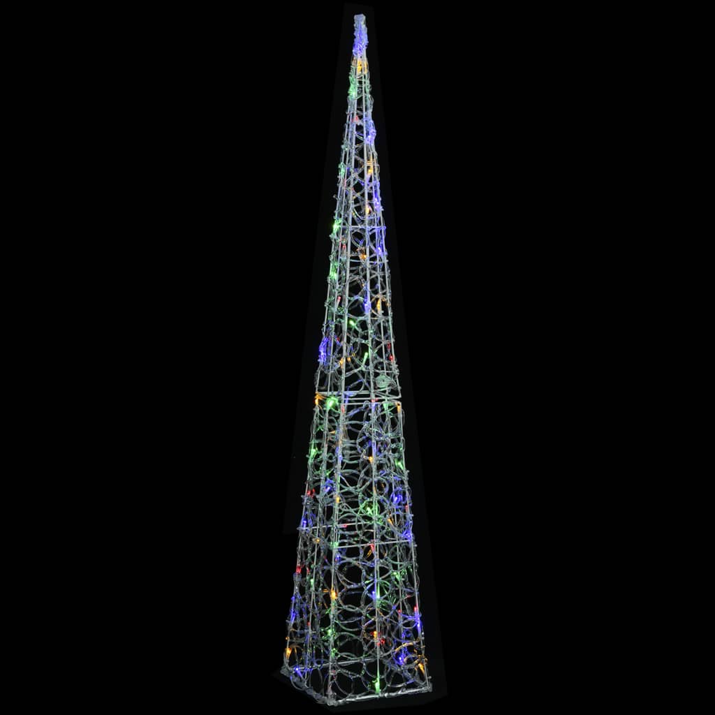 LED koristevalokartio monivärinen akryyli 120 cm - Harrastajankoti.fi