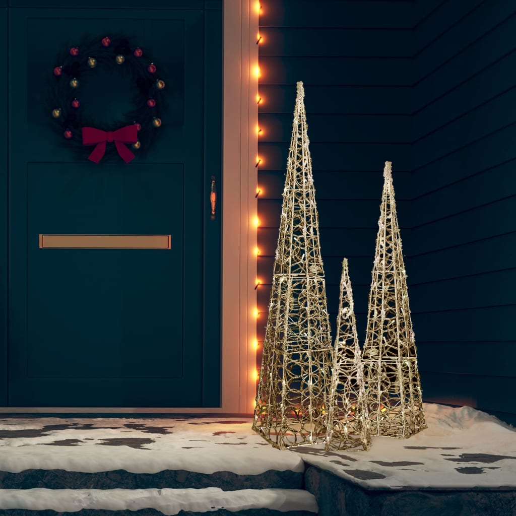 LED-koristevalokartiosarja lämmin valkoinen akryyli 60/90/120cm - Harrastajankoti.fi