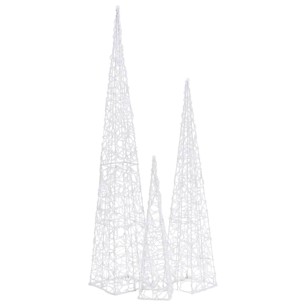 LED-koristevalokartiosarja lämmin valkoinen akryyli 60/90/120cm - Harrastajankoti.fi