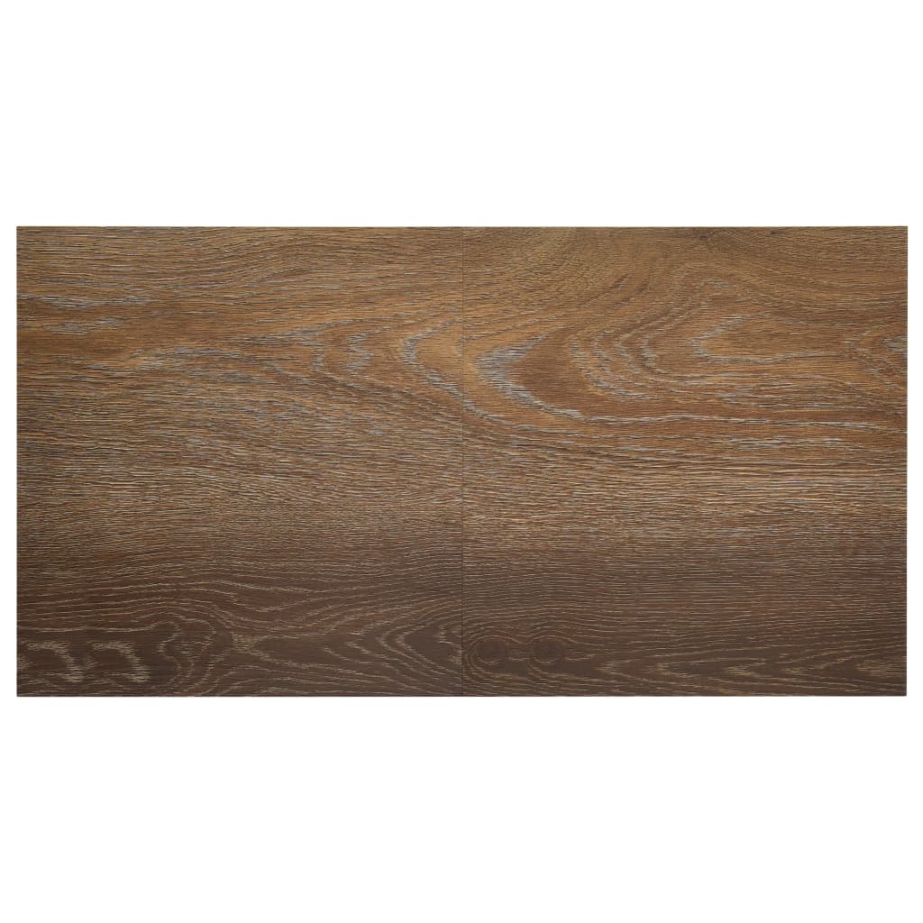 Itsekiinnittyvät lattialankut 20 kpl PVC 1,86 m² ruskea - Harrastajankoti.fi