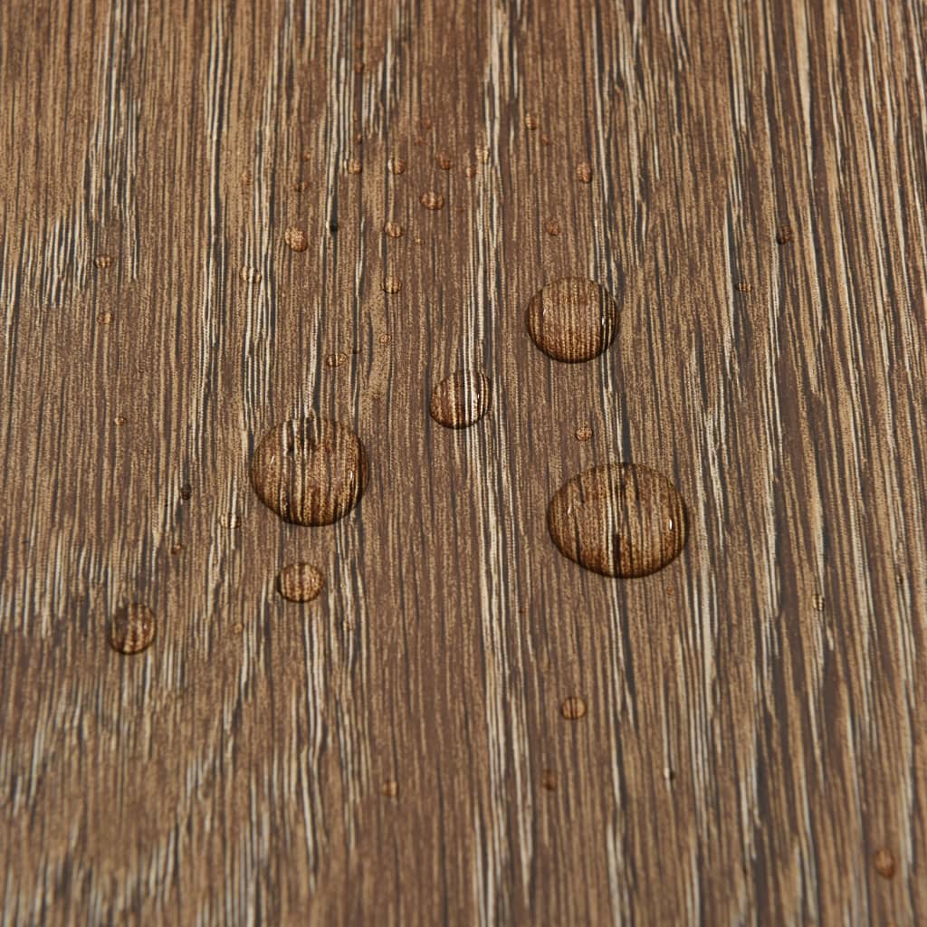 Itsekiinnittyvät lattialankut 20 kpl PVC 1,86 m² ruskea - Harrastajankoti.fi