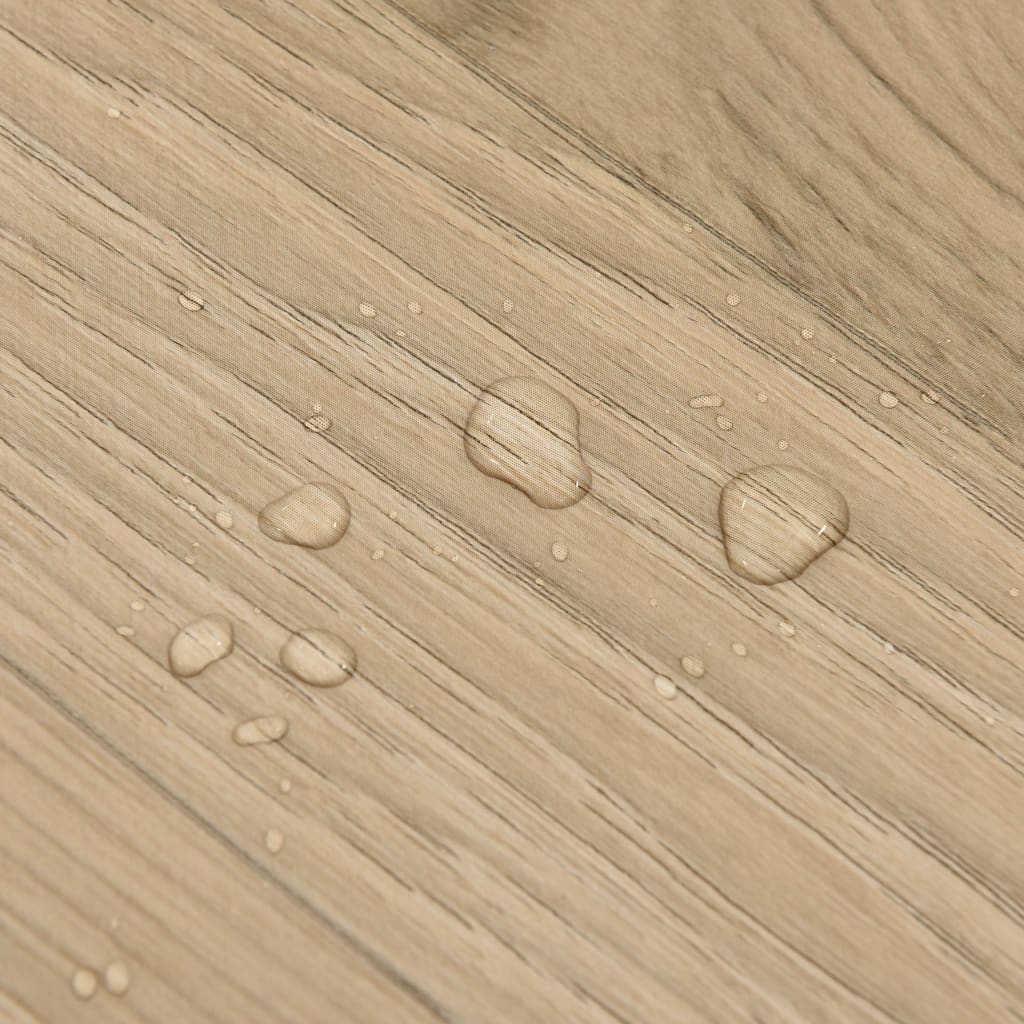 Itsekiinnittyvät lattialankut 20 kpl PVC 1,86 m² ruskea raidat - Harrastajankoti.fi