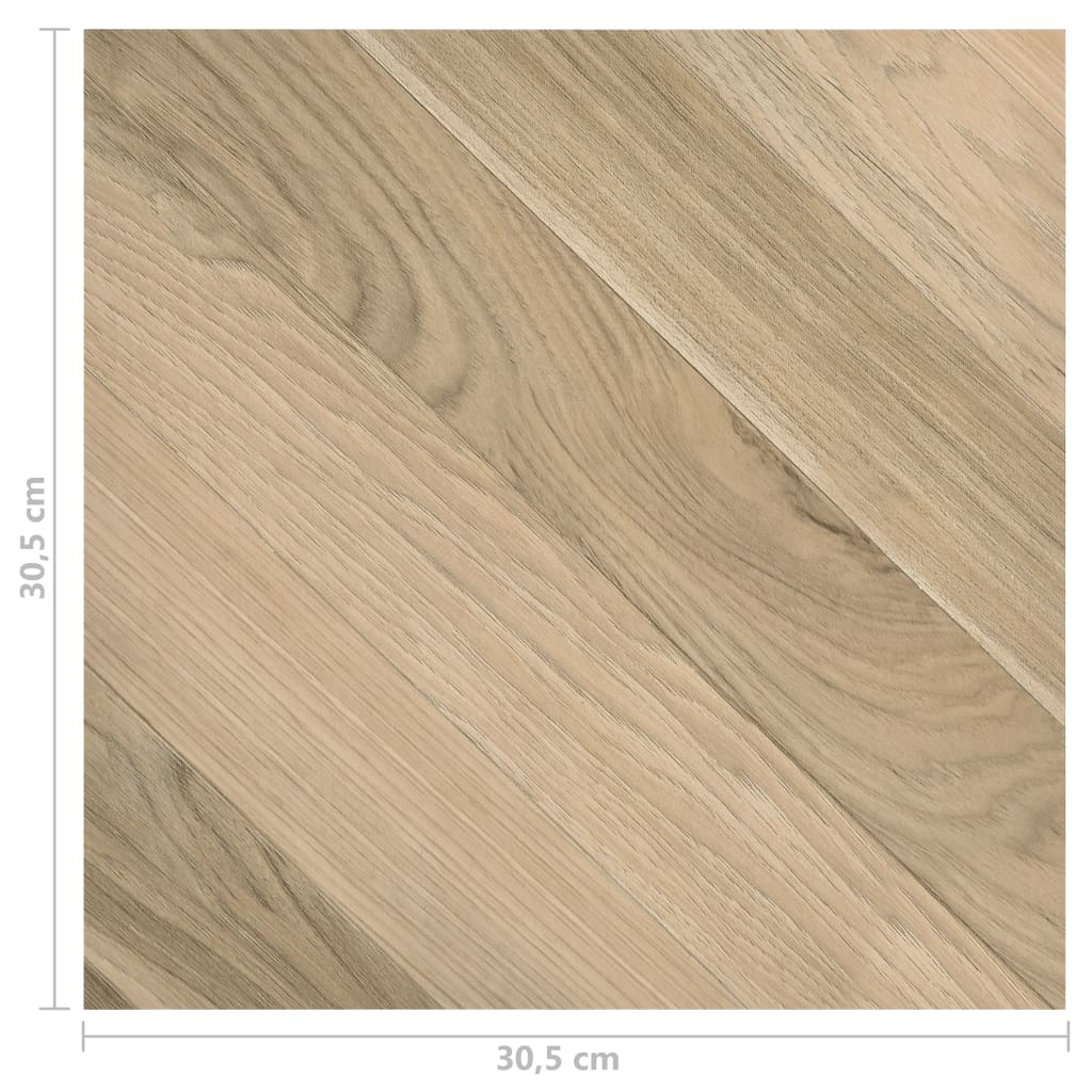 Itsekiinnittyvät lattialankut 20 kpl PVC 1,86 m² ruskea raidat - Harrastajankoti.fi