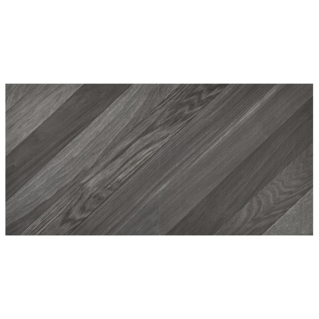 Itsekiinnittyvä lattialankku 20 kpl PVC 1,86 m² harmaat raidat - Harrastajankoti.fi