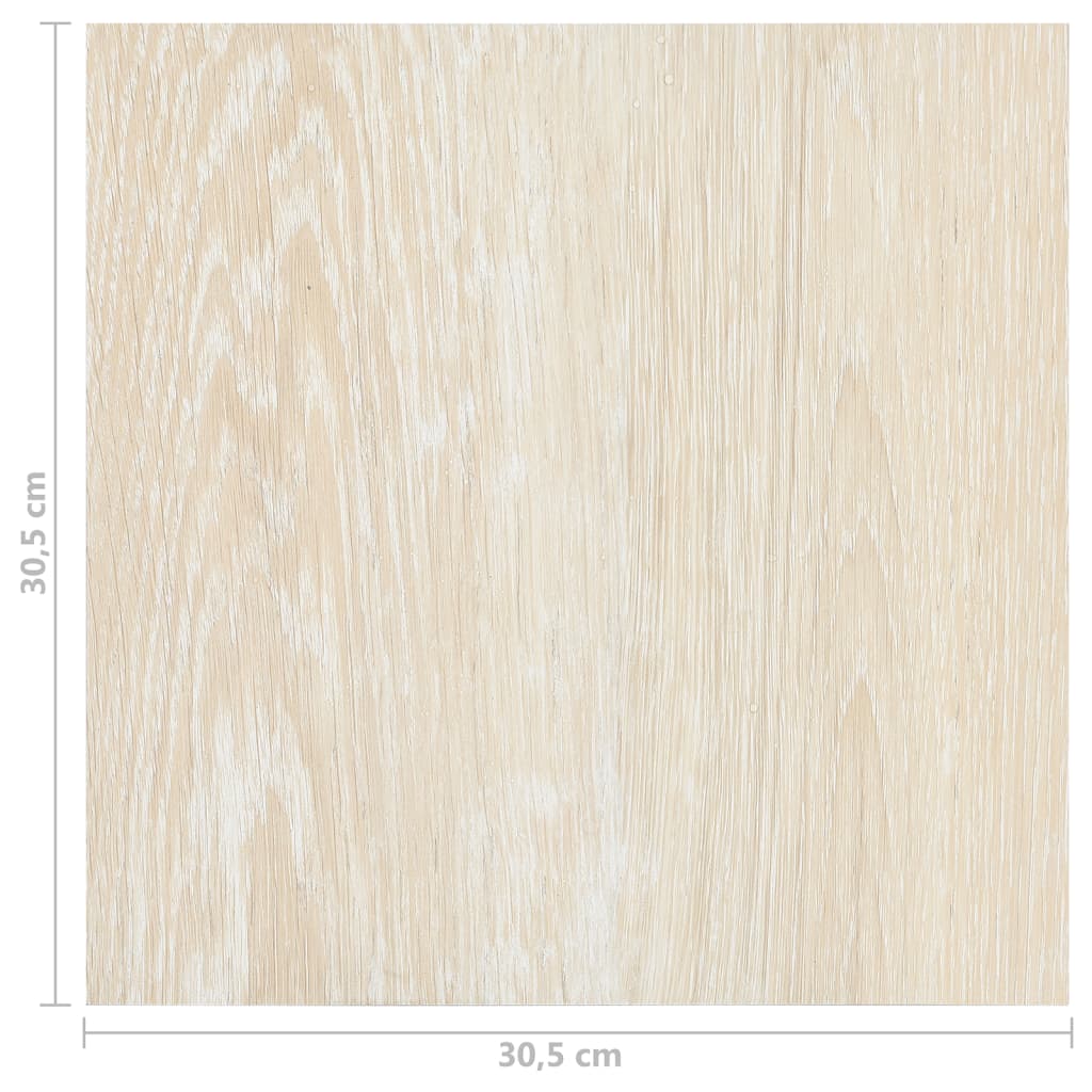 Itsekiinnittyvä lattialankku 20 kpl PVC 1,86 m² beige - Harrastajankoti.fi