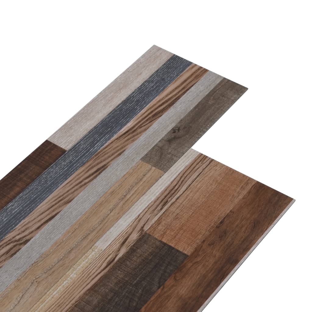 Itsekiinnittyvä PVC Lattialankku 5,21 m² 2 mm monivärinen - Harrastajankoti.fi