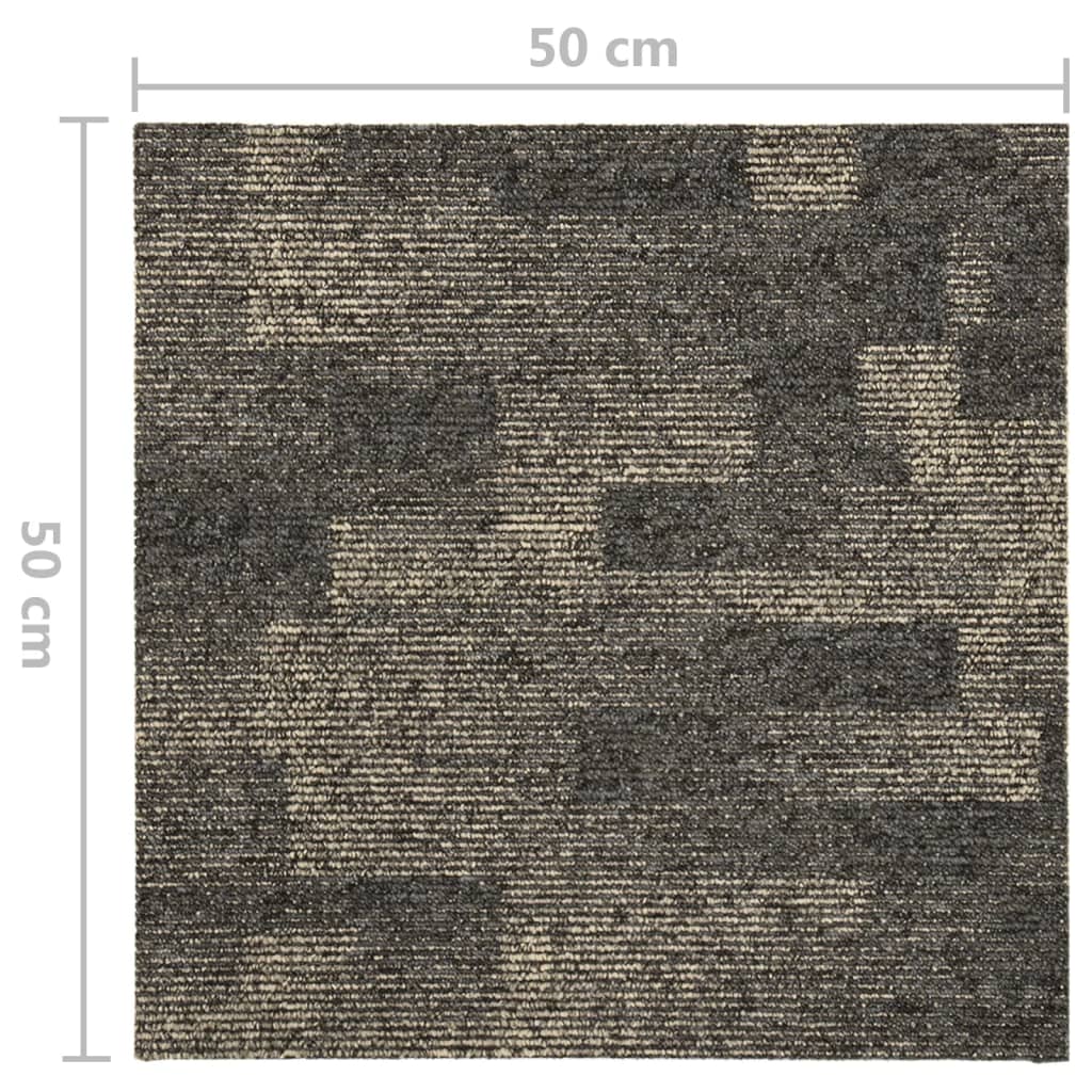 Tekstiililaatat 20 kpl 5 m² harmaa ja beige - Harrastajankoti.fi