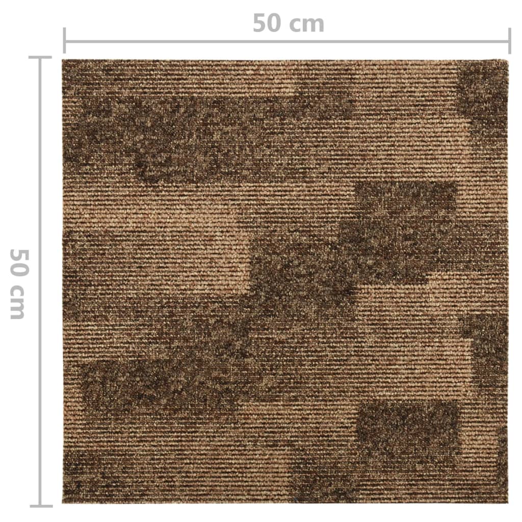 Tekstiililaatat 20 kpl 5 m² ruskea - Harrastajankoti.fi