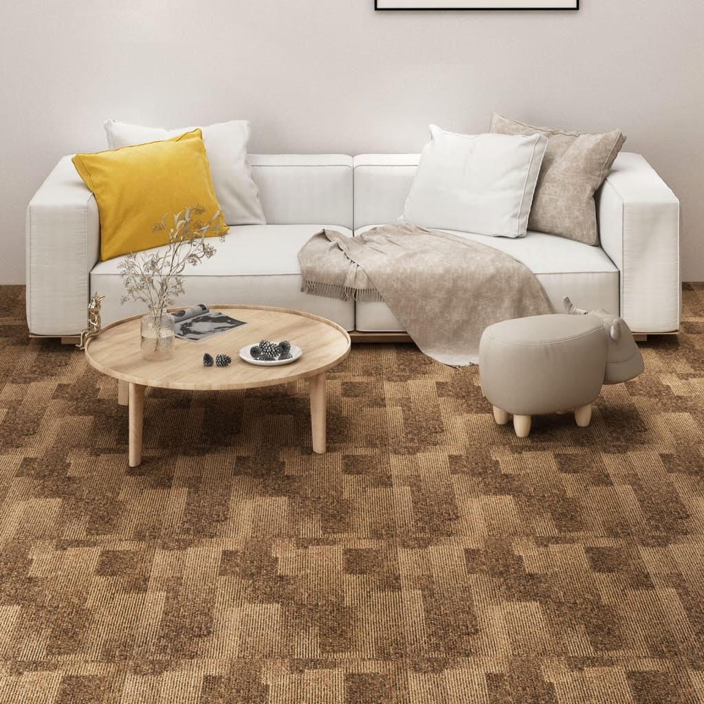 Tekstiililaatat 20 kpl 5 m² ruskea - Harrastajankoti.fi