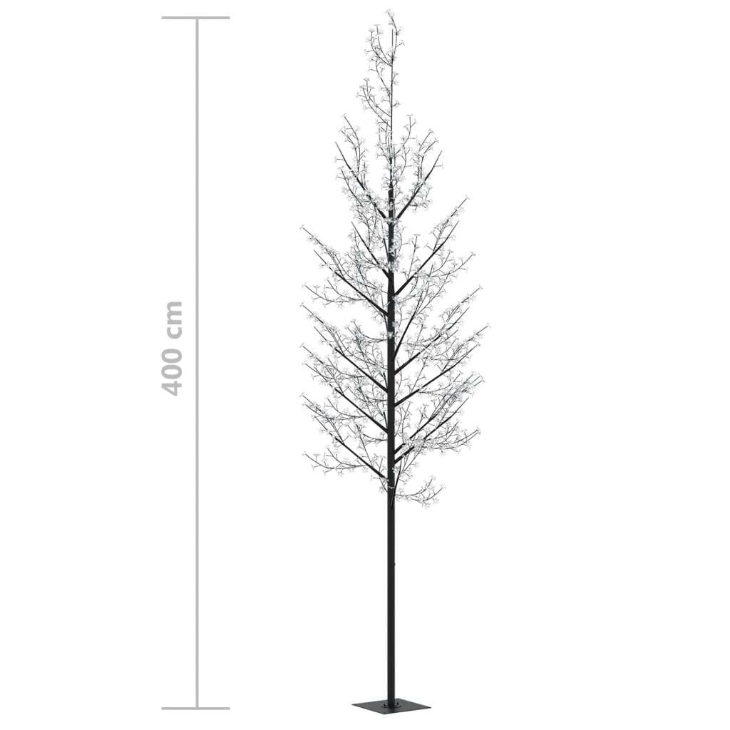 Joulukuusi 1200 värikästä LED-valoa kirsikankukka 400 cm - Harrastajankoti.fi
