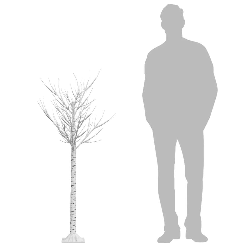 Joulukuusi 140 LED 1,5 m kylmä valkoinen paju ulos/sisälle - Harrastajankoti.fi