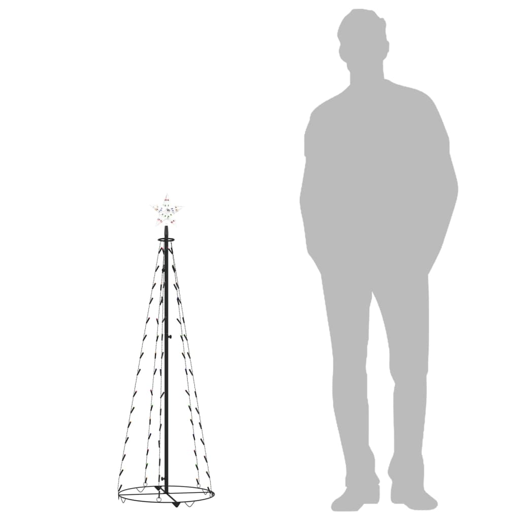 Kartio joulukuusi 70 värikästä LEDiä 50x120 cm - Harrastajankoti.fi