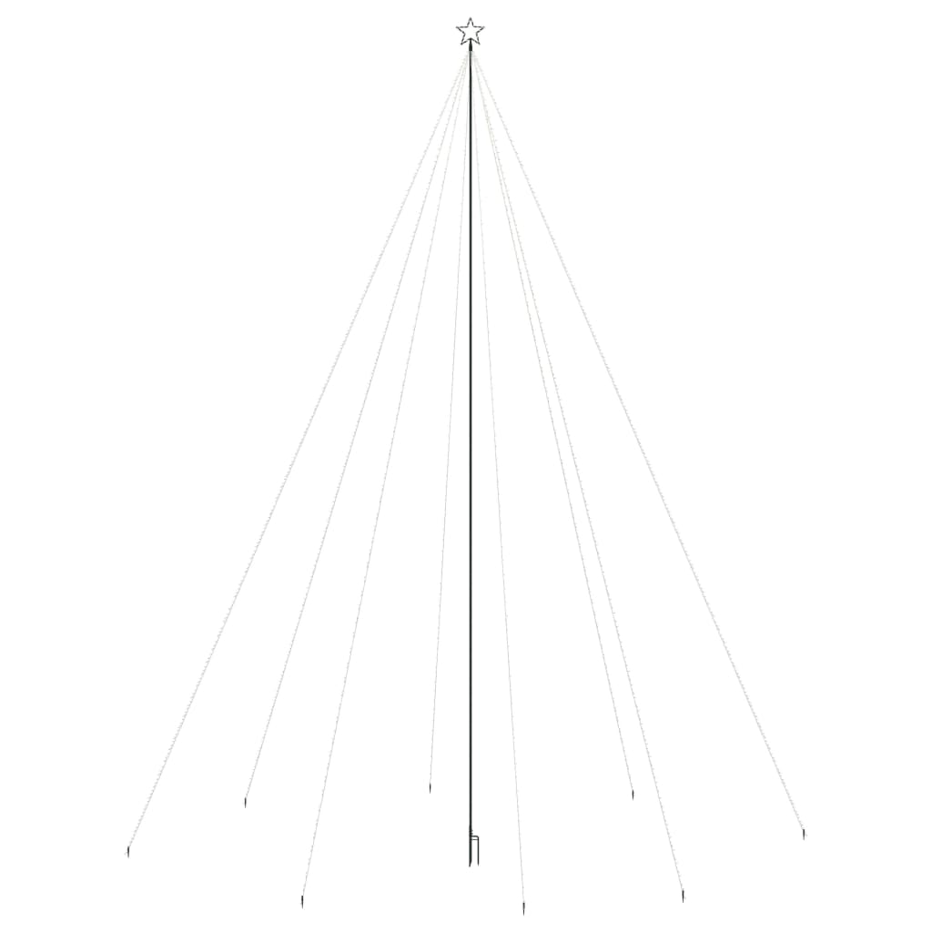 Joulukuusen valot sisä-/ulkokäyttöön 1300 LED-valoa sininen 8 m - Harrastajankoti.fi