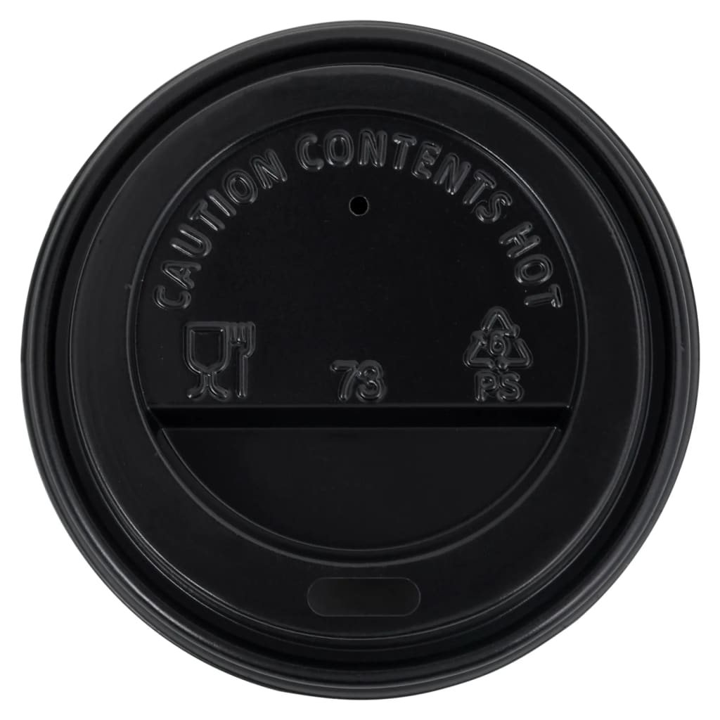 Paperikahvikupit kansilla 200 ml 250 kpl valkoinen ja musta - Harrastajankoti.fi