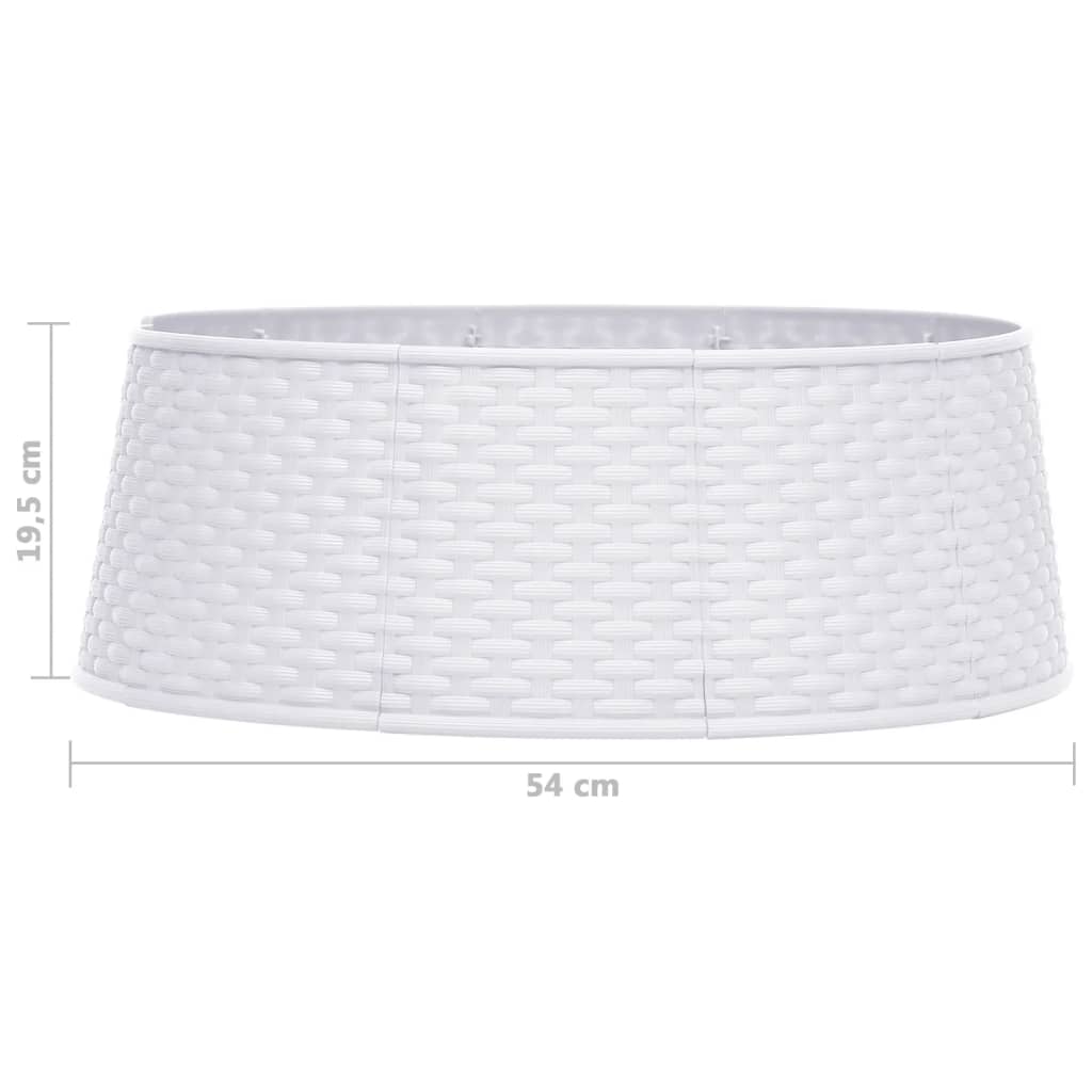 Joulukuusen helma valkoinen Ø54x19,5 cm - Harrastajankoti.fi