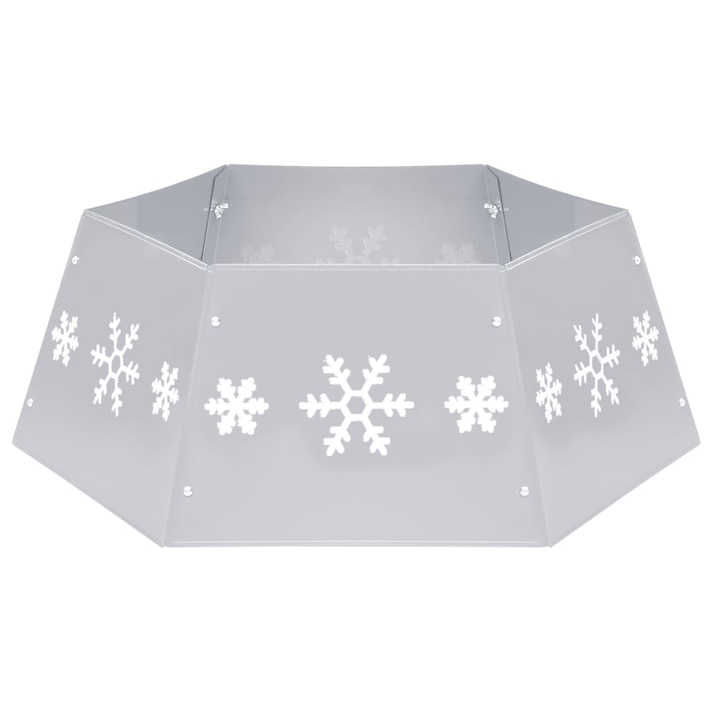 Joulukuusen helma hopea ja valkoinen Ø68x25 cm - Harrastajankoti.fi