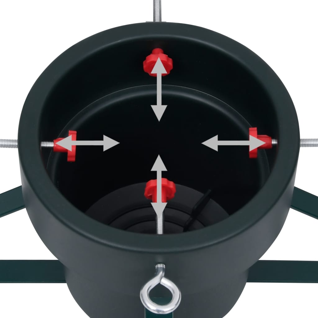 Joulukuusen jalka musta 46x46x19 cm - Harrastajankoti.fi