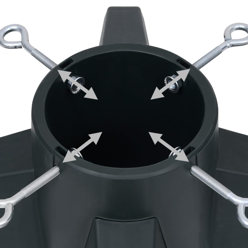 Joulukuusen jalka vihreä 55,5x55,5x15 cm - Harrastajankoti.fi